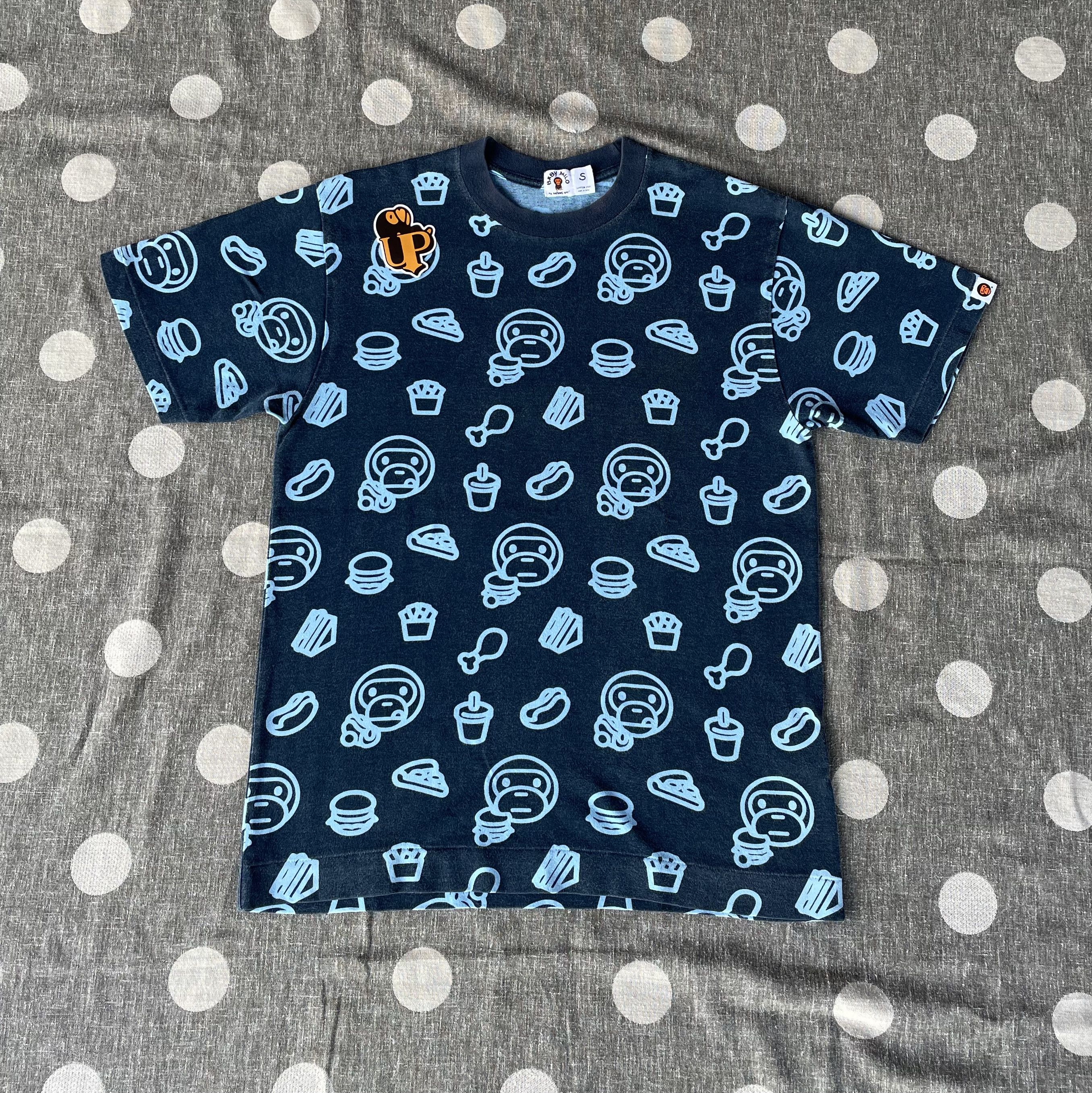 Nigo Og Bape Baby Milo Junk Food Tee Hoodie, Sweatshirt | FlexRushtees.com