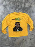 Rap Tees Ynw Melly Melly Vs Melvin Cartoon Portrait Tee Medium Hoodie, Sweatshirt | FlexRushtees.com