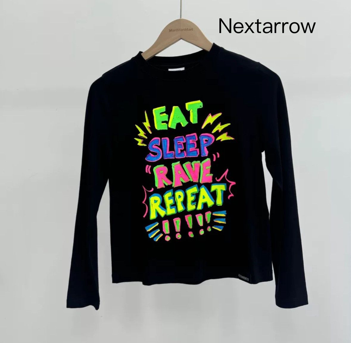 Vetements 20ss Poster Slogan Tight Long Sleeved Shirt