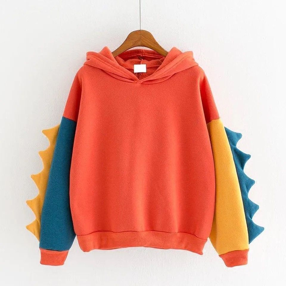 Vintage Cute Hoodies Patchwork Winter Harajuku Kawaii Sweatshirt T-Shirts | FlexRushtees.com