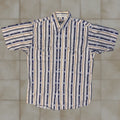 Vintage Cumberland Outfitters Western Shirt M Short Sleeve Aztec Pearl Snap Shirt Mens Multi