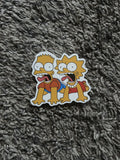 Hypebeast X The Simpsons The Simpsons Bart Lisa Screaming Sticker
