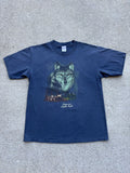 Vintage 90s Gildan Edgewater Laughlin Nevada Wolf T Shirt Hoodie, Sweatshirt | FlexRushtees.com