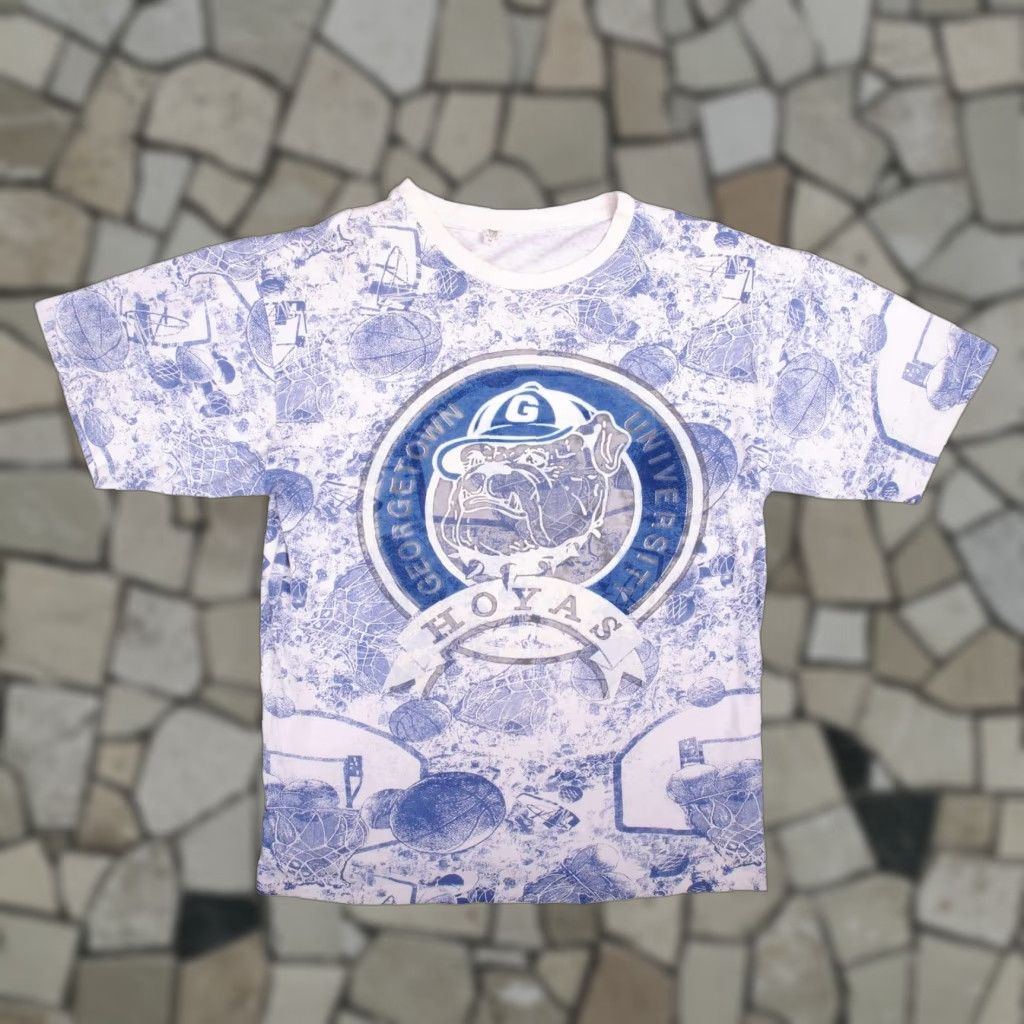 Vintage Georgetown University Basketball Team Hoyas Tee Shirt 2000s Xl Made Usa