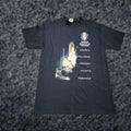 Gildan Nasa Space Shuttle Program Missions Double Sided T Shirt Men S M Black Graphic Print Regular
