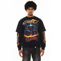 Cult X El Alfa Long Sleeve Thermal Shirt "Cobra" in Black