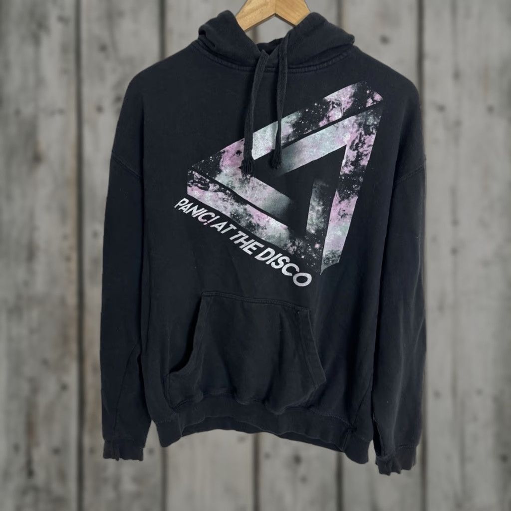 Tultex Panic At The Disco Band Black Hoodie Sweatshirt Tultex Mens Regular L Black Hooded Pullover C T-Shirts