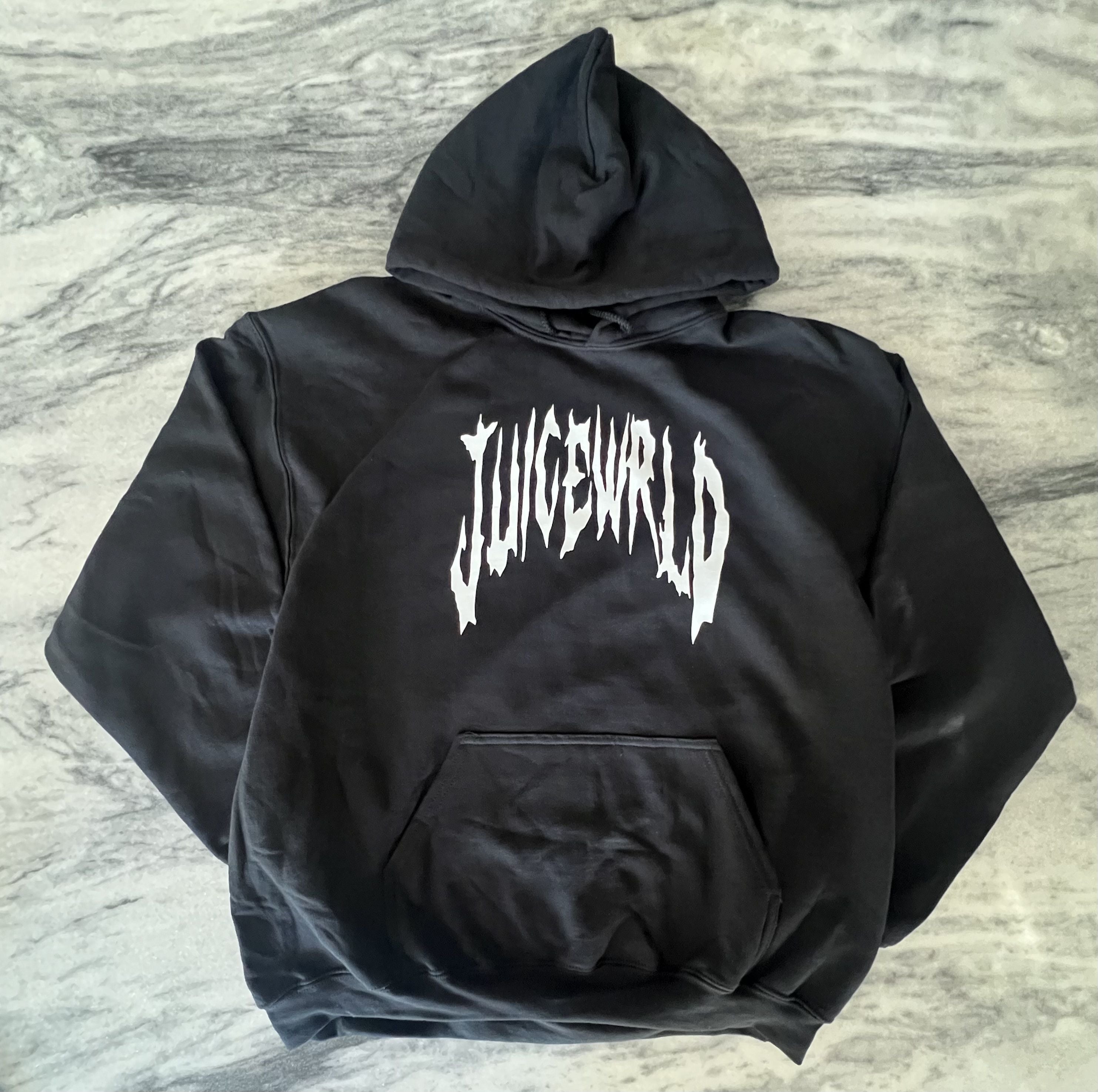 Other Juice Wrld Black Classic Text Graphic Hoodie T-Shirts, Sweatshirt | FlexRushtees.com