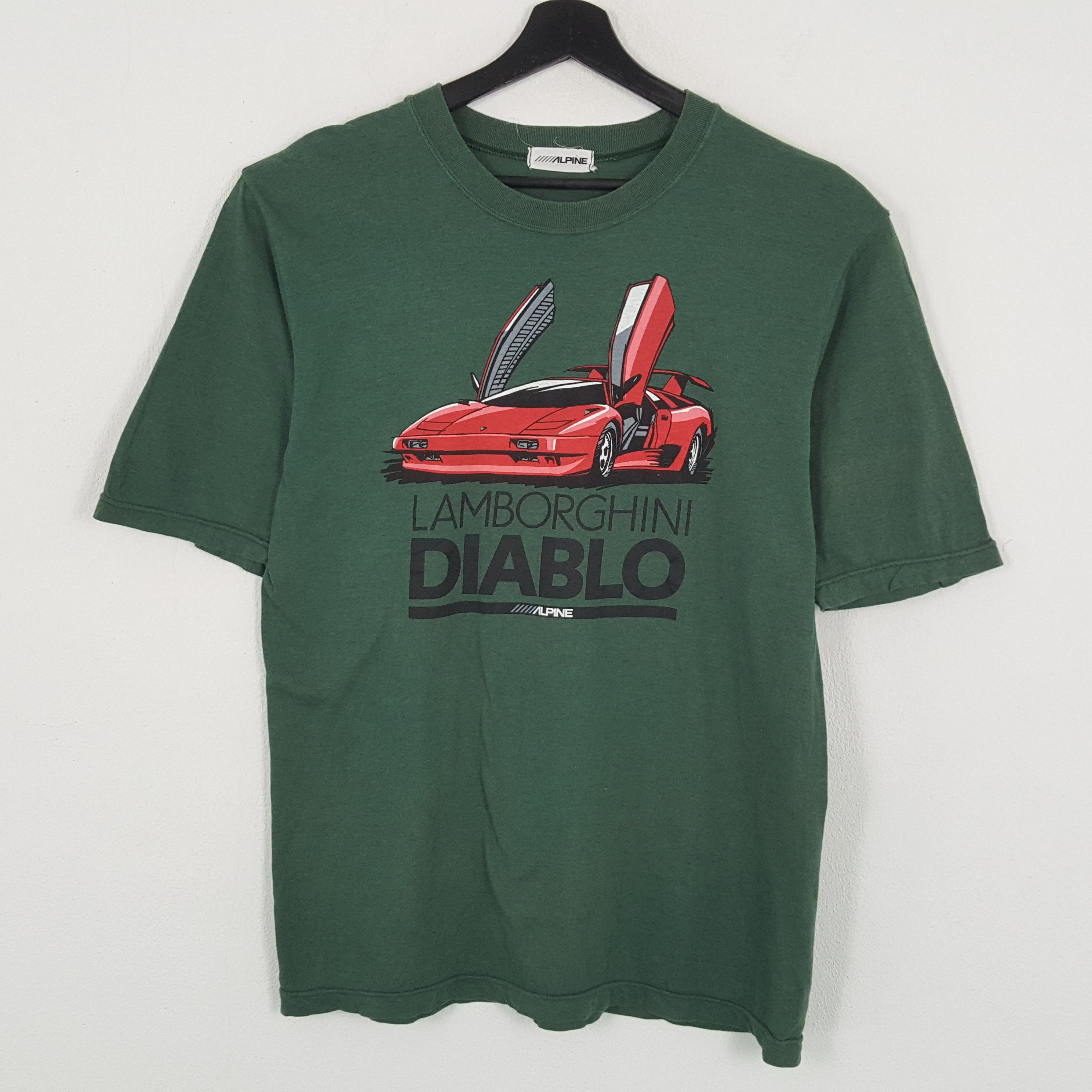 Vintage Lamborghini Diablo Alpine Luxury Car Tshirt