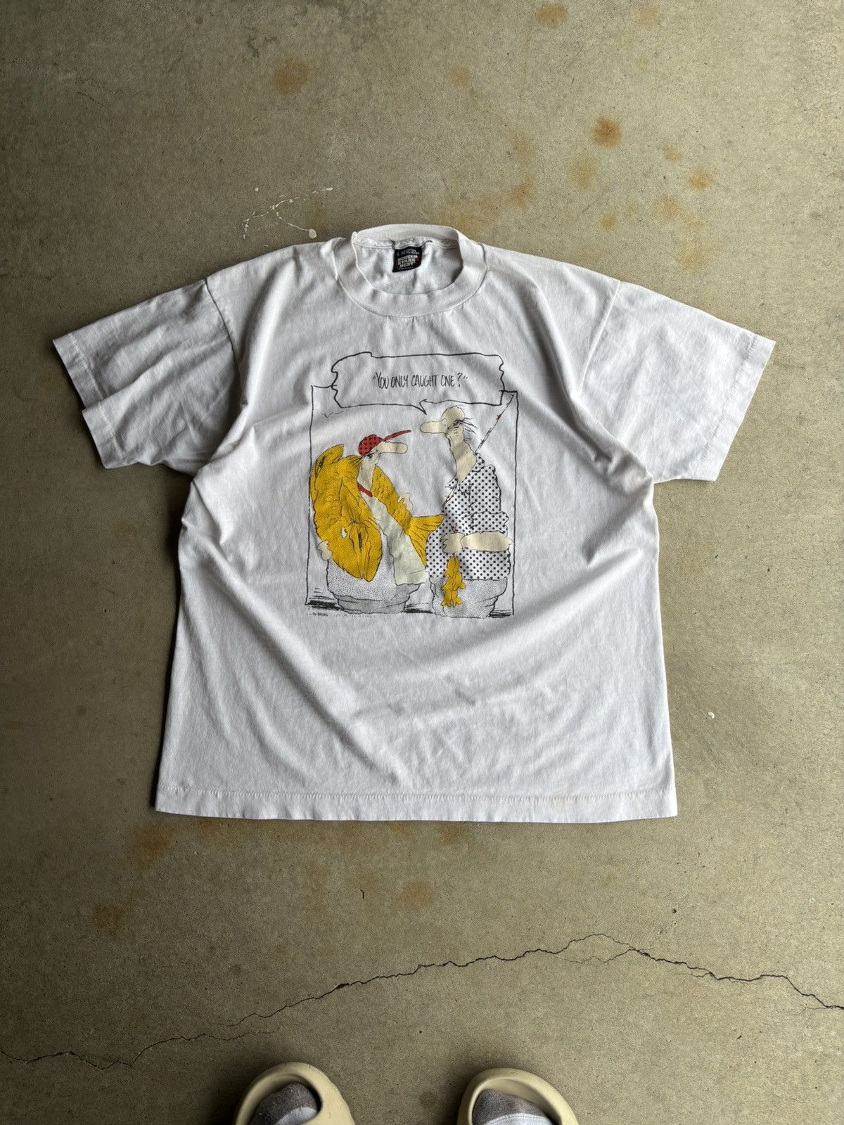 Other Vintage 1991 Boxy Fish Humour Funny Cartoon Tee Hoodie, Sweatshirt | FlexRushtees.com