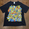 Super Sick Vintage 2000s Black The Simpsons Graphic Tshirt Hoodie, Sweatshirt | FlexRushtees.com