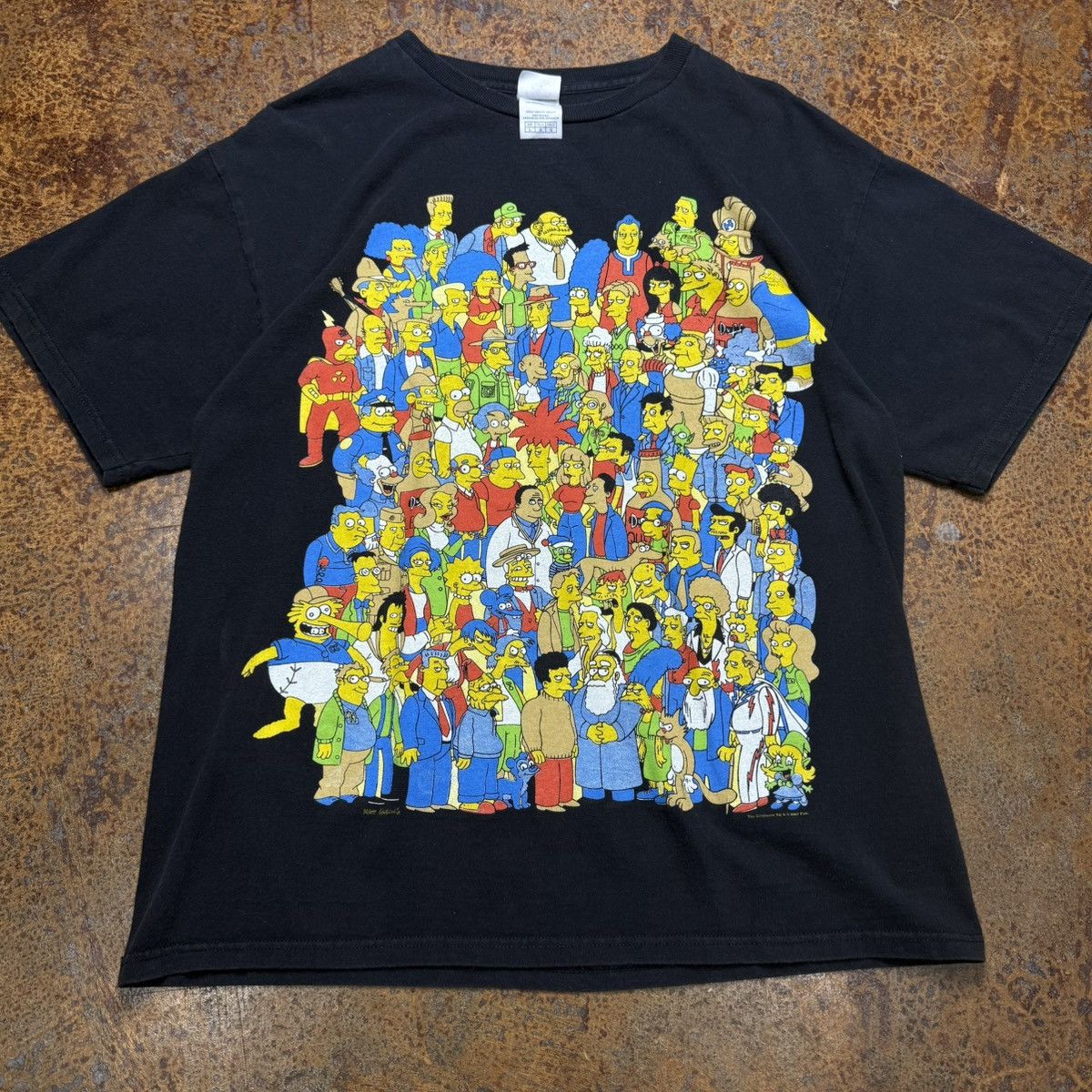 Super Sick Vintage 2000s Black The Simpsons Graphic Tshirt Hoodie, Sweatshirt | FlexRushtees.com
