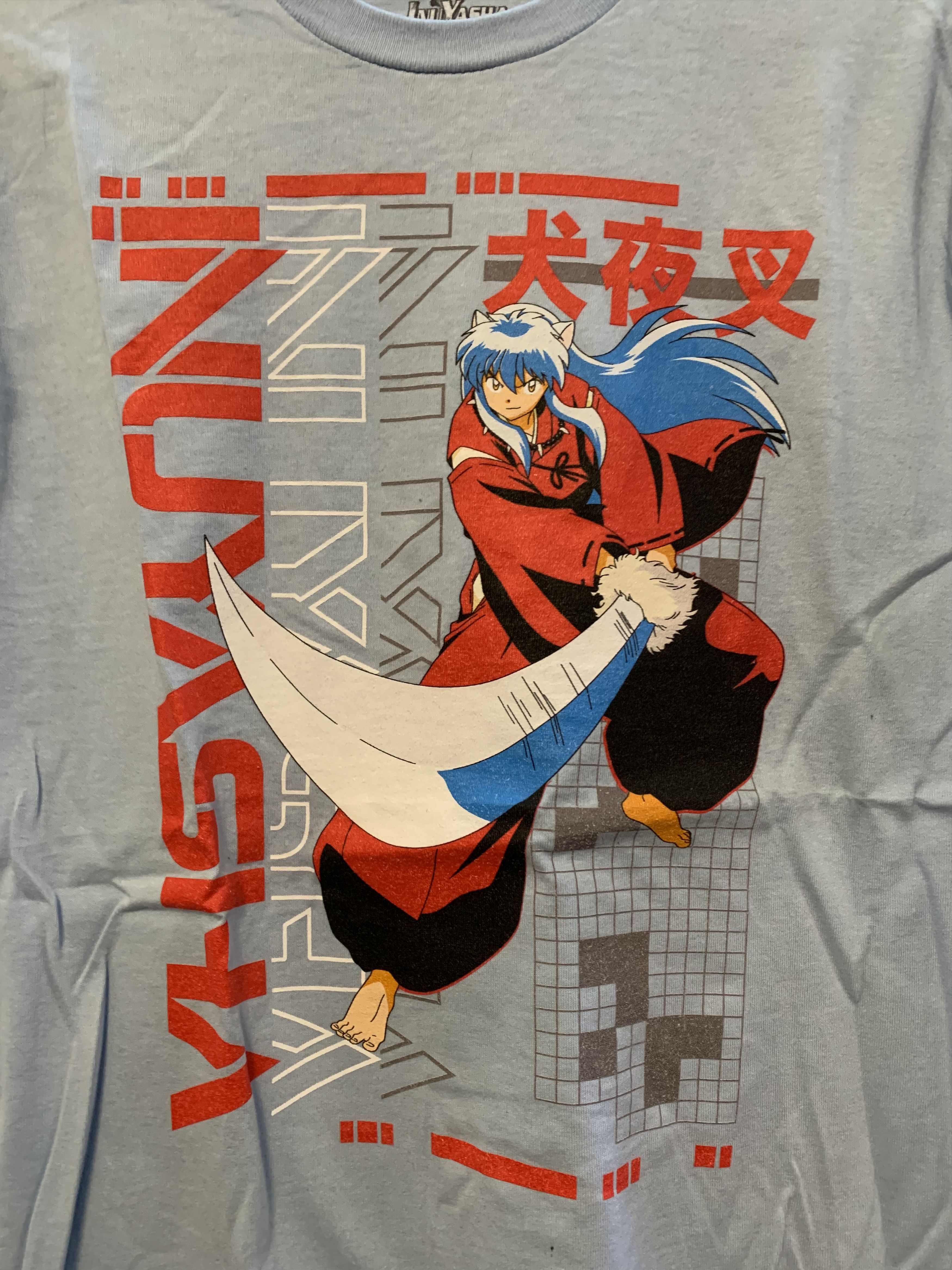 Anime Inuyasha Sky Blue T Shirt Sky Blue New Hoodie, Sweatshirt | FlexRushtees.com