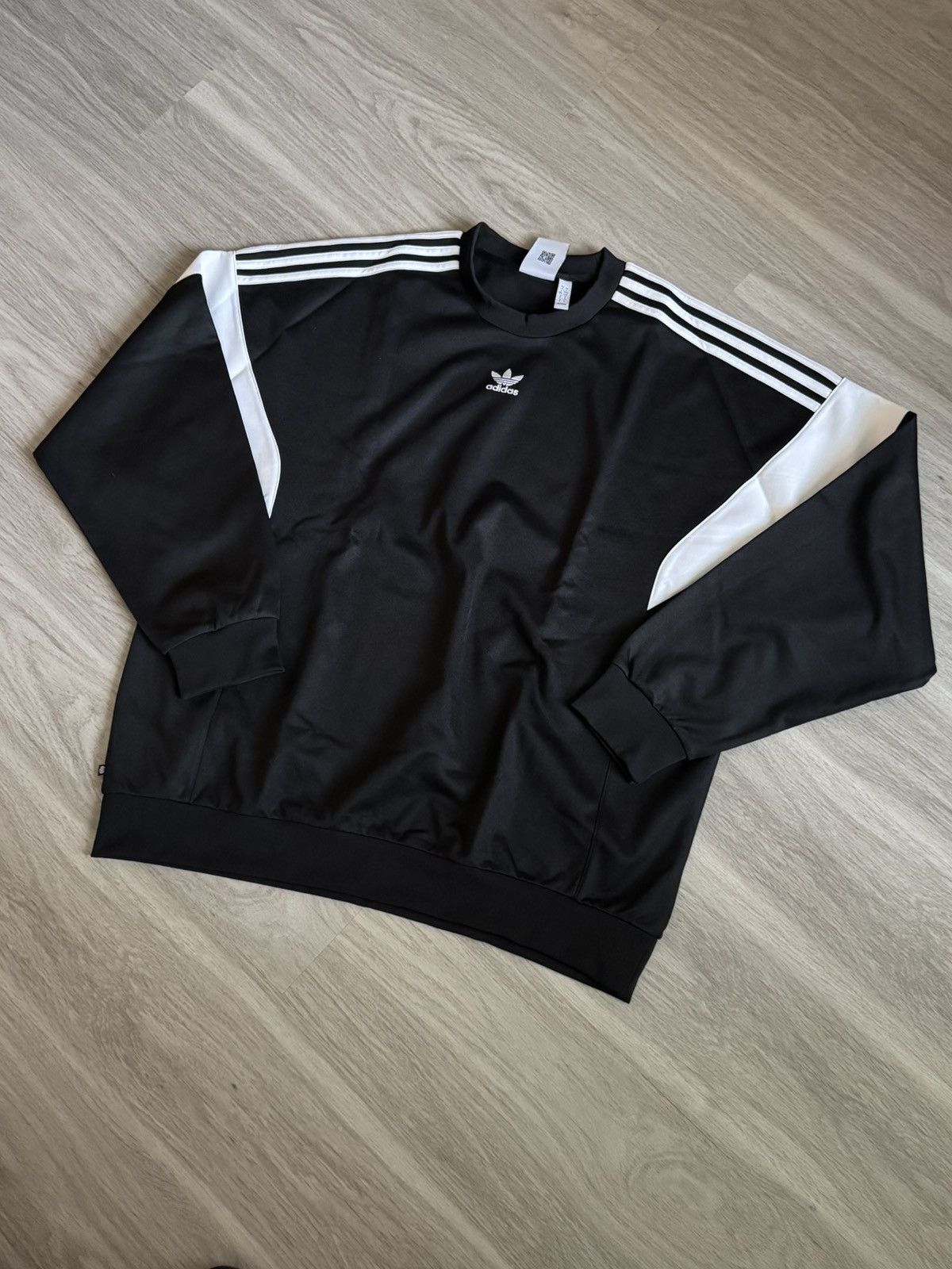 Adidas Cutline Crewneck Sweatshirt Black White
