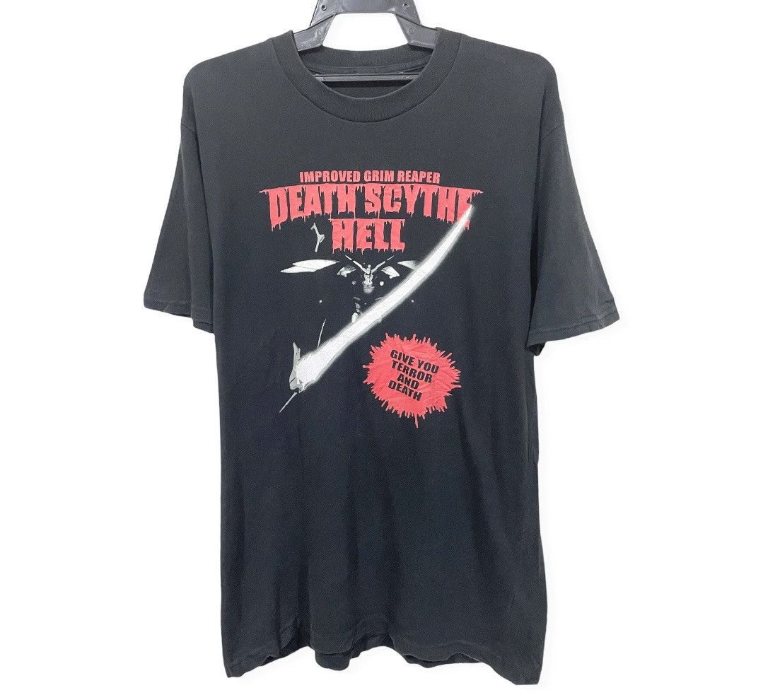 Japanese Brand X Vintage Vintage Xxxg 01d2 Gundam Death Scythe Hell Logo Tee