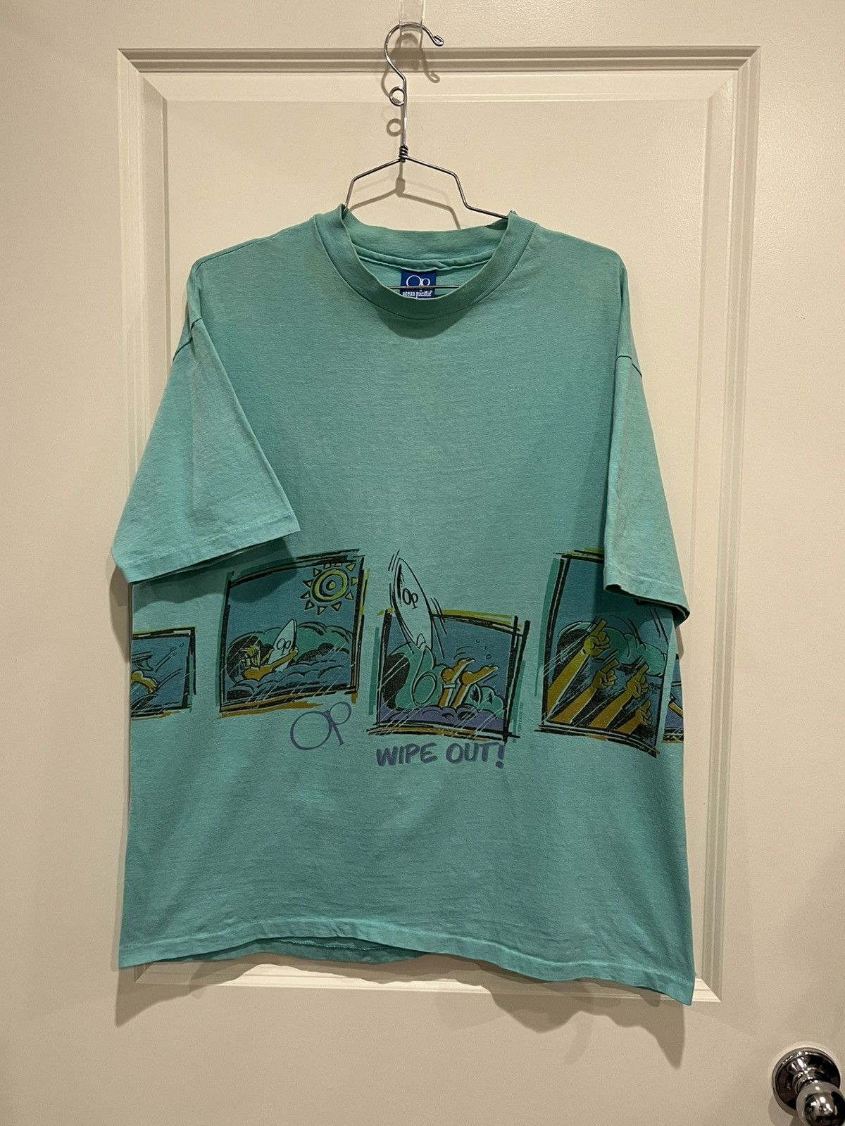 Vintage 80s Ocean Pacific Wrap Around T Shirt