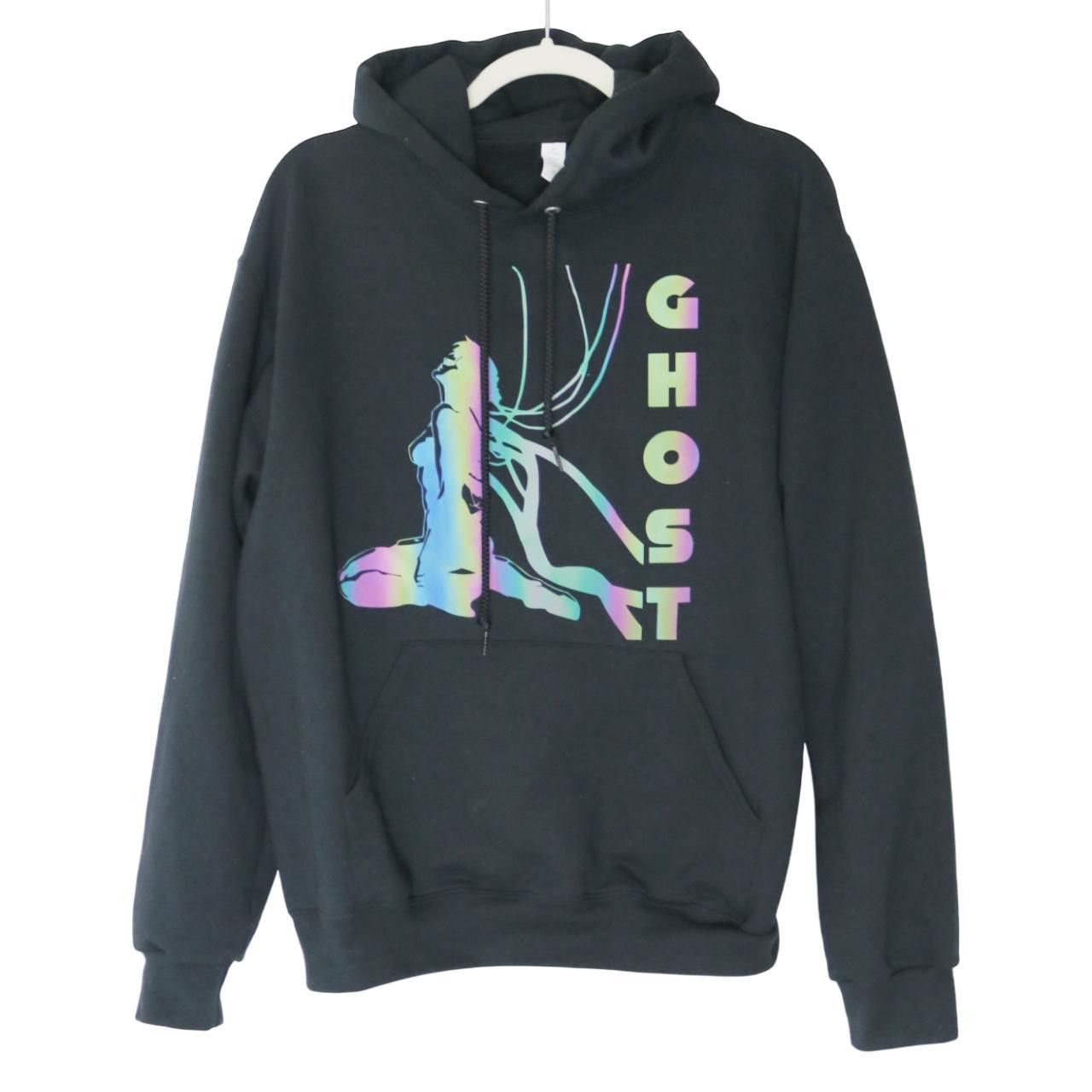 Vintage Ghost In The Shell Holographic Print Hoodie