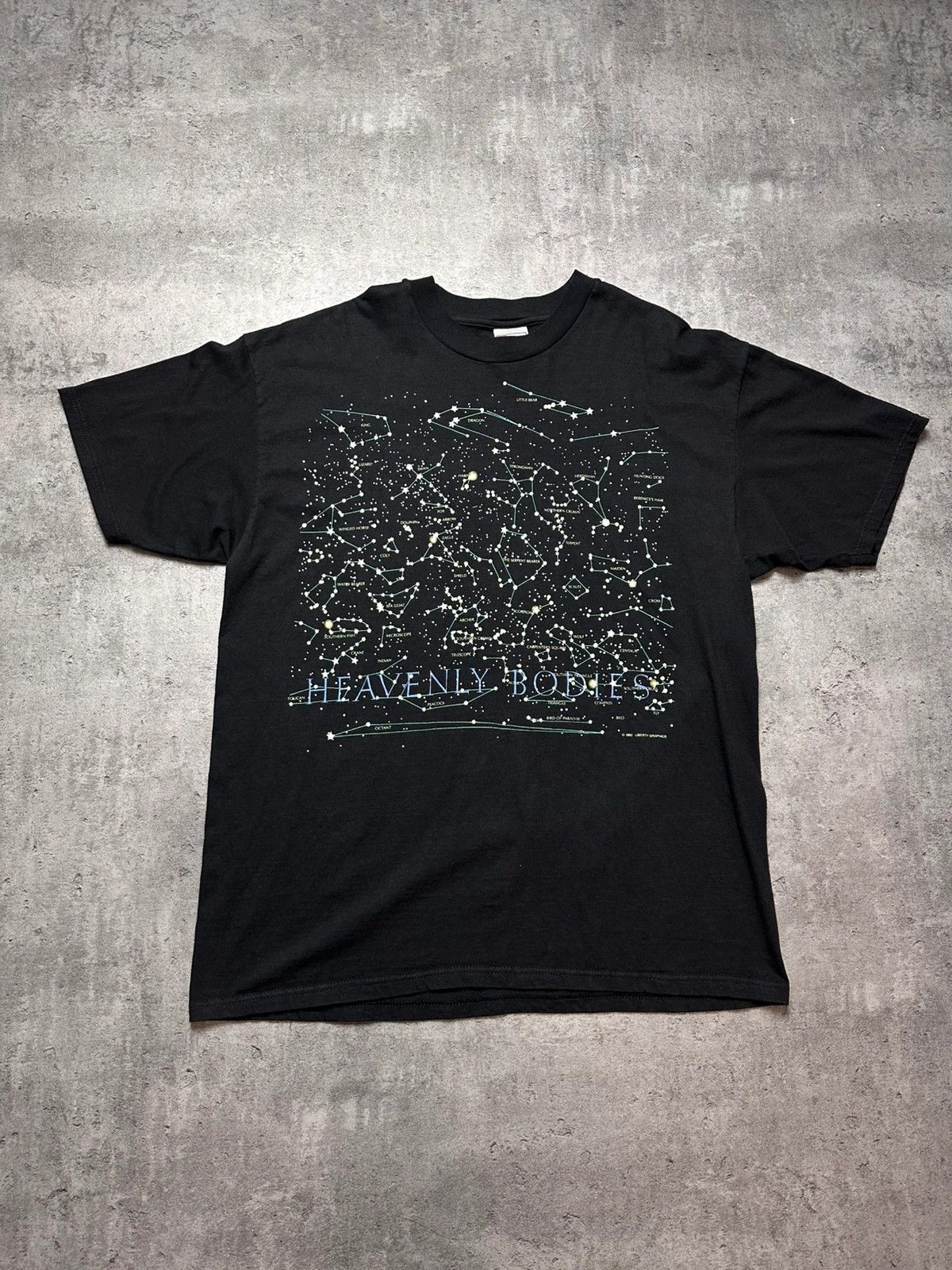 Vintage 1992 Liberty Graphics Stars T Shirt
