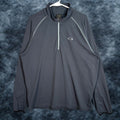 Oakley Mens 1 4 Zip Pullover Sweatshirt Size Large Polyester Blend Shirt Mens Long Sleeve Zip