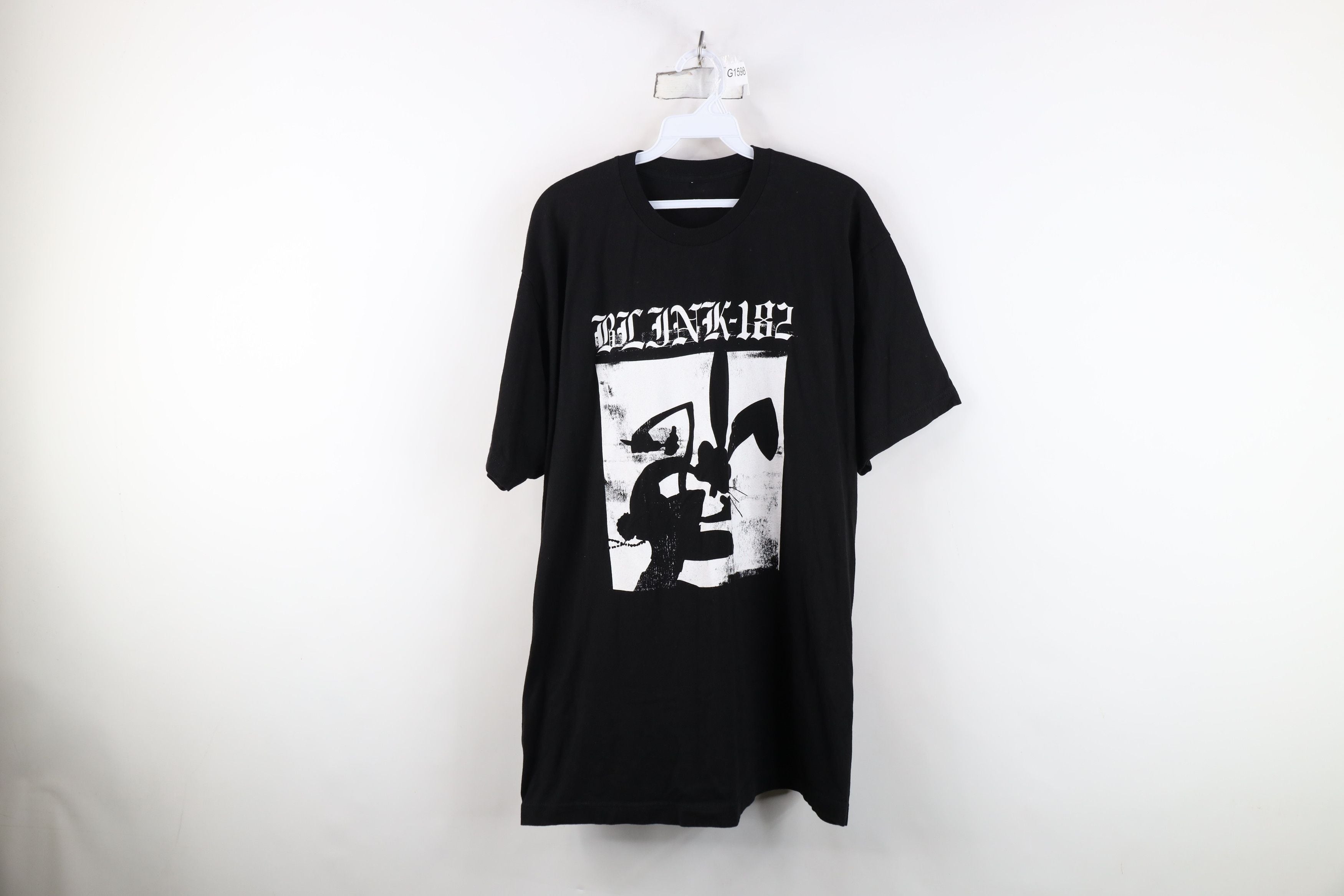 Vintage Bunny Blink 182 Band Short Sleeve T Shirt Black Hoodie, Sweatshirt | FlexRushtees.com