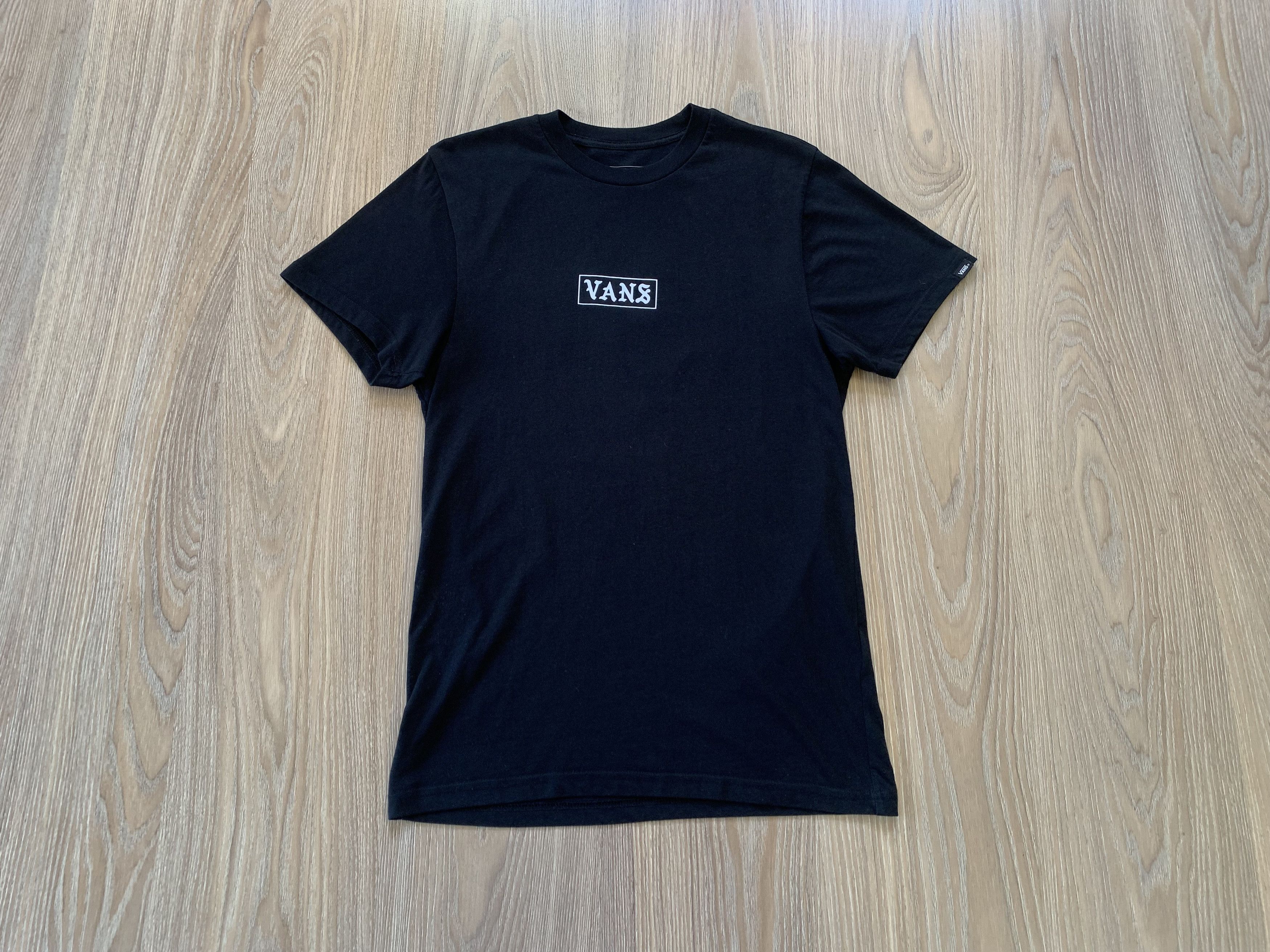 Vans Watch Your Back Black Printed Custom Fit T Shirt