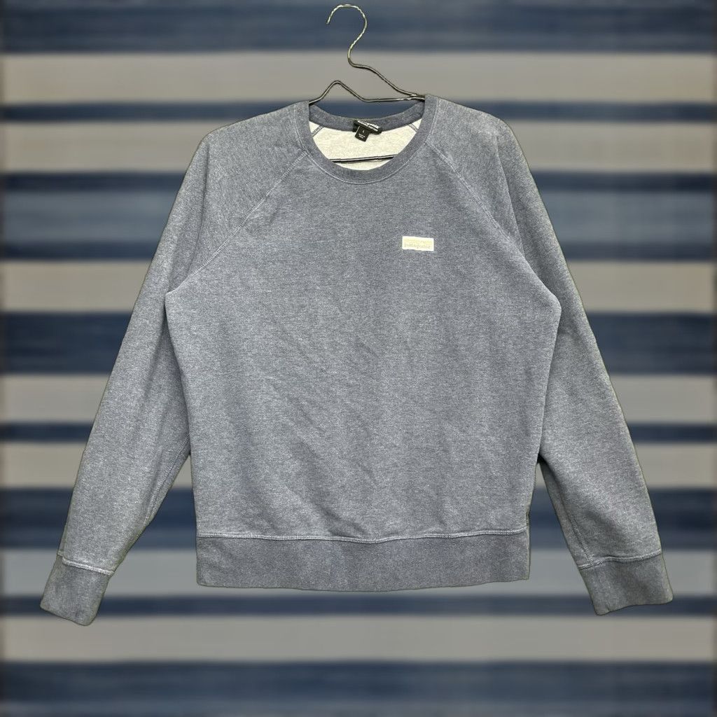 Patagonia Sweatshirt Women S Large Pullover Blue Lightweight Organic Cotton Fleece Logo Ca