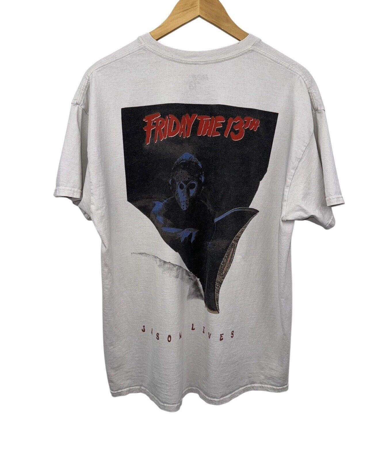 Designer Friday The 13th Jason Lives Halloween Horror Shirt Xl