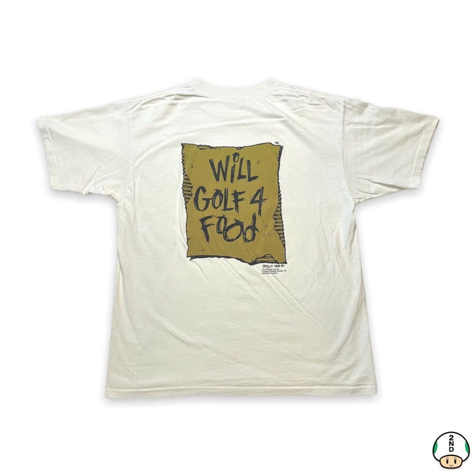 Vintage 90s Will Golf Food T Shirt Novelty Humor Graphic Tee Hoodie, Sweatshirt | FlexRushtees.com