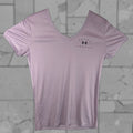 Armour Under Armour Shirt Womens Purple Light Purple Size Small Loose Workout Top Heatgear Act