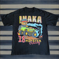 Vintage Inaka Power Monster Racing Bears Gymwear Fitness Black Large Graphic T Shirt Tee Hoodie, Sweatshirt