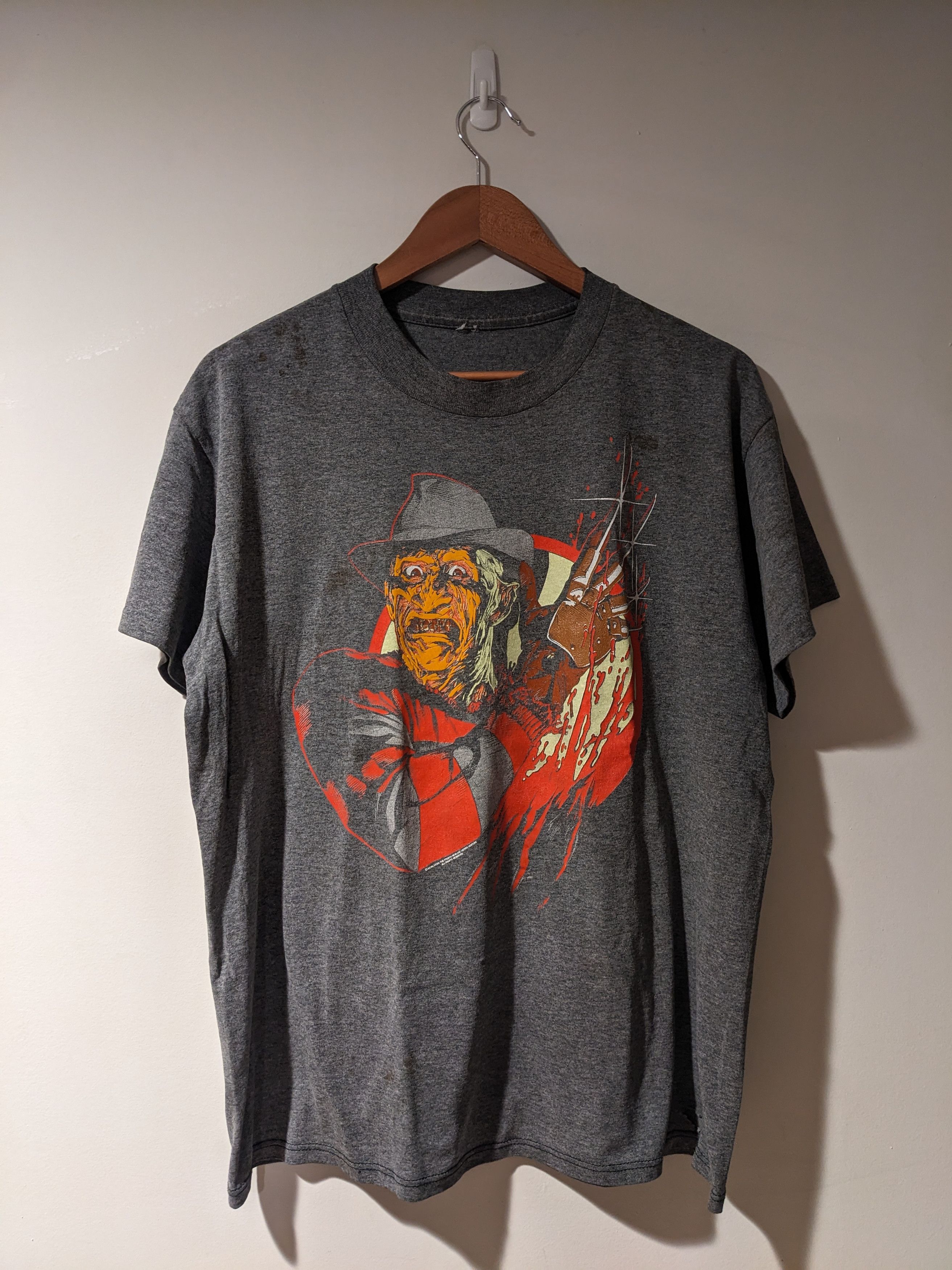 Vintage 1988 Nightmare On Elm Street Freddy Krueger T Shirt