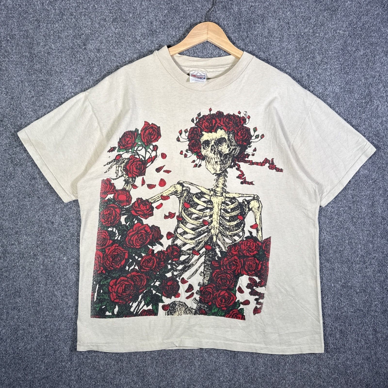 Dead Vintage Grateful Dead Shirt Mens Xl Green 90s Roses Rose Ber Hoodie, Sweatshirt | FlexRushtees.com