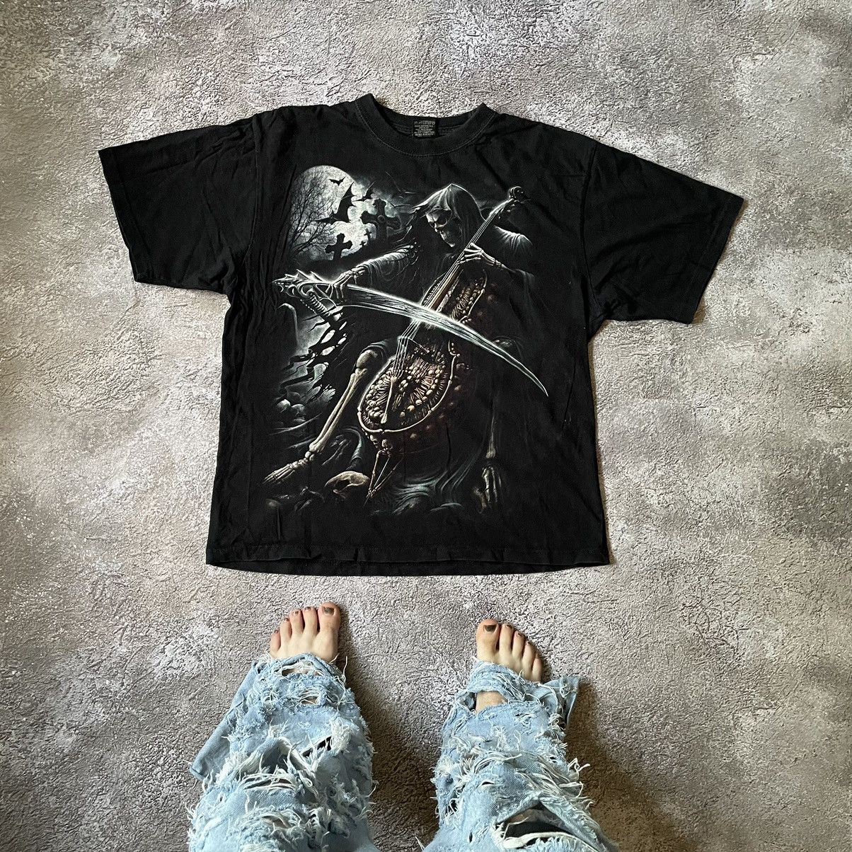 Vintage Y2k Screamer Face Blood Horror Psycho Skeleton 90s T-Shirts, Hoodie, Sweatshirt | FlexRushtees.com