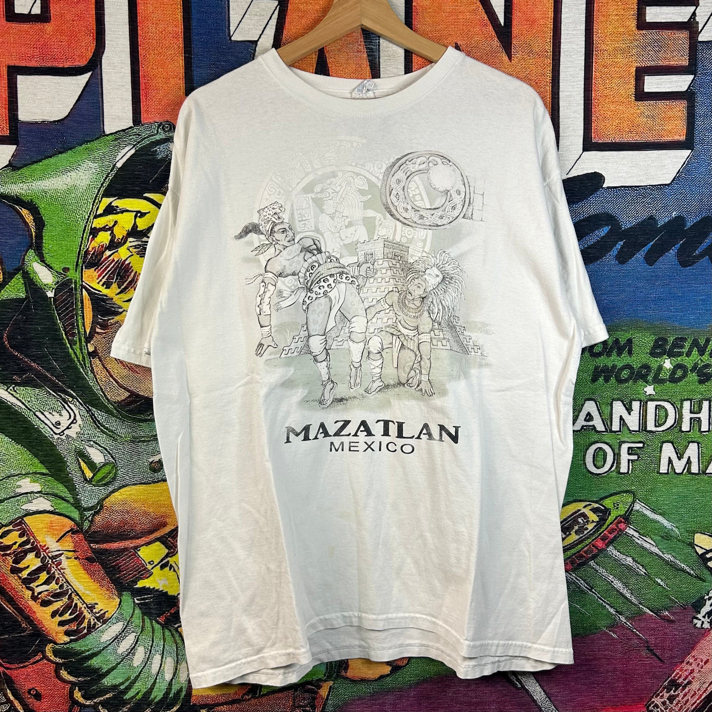 Vintage Mexico Aztec Ulama Tee Size Large