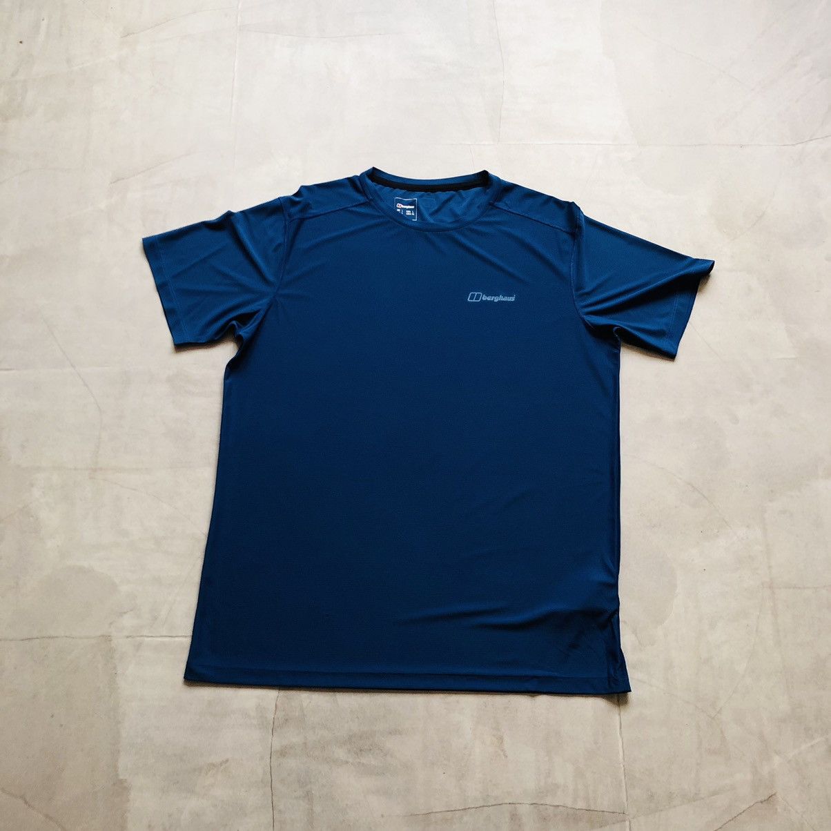 Berghaus Blue Chest Printed Logo T Shirt Tee Mountain
