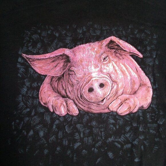 Other Vintage 90s Pig Illustration T Shirt Hoodie, Sweatshirt | FlexRushtees.com