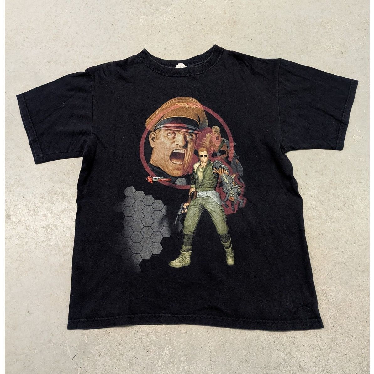 Vintage Bionic Commando Rearmed Capcom Playstation Promo T Shirt