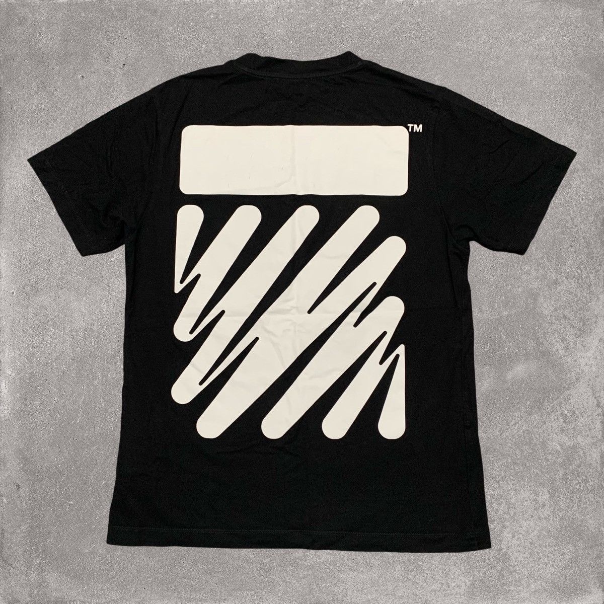 White Off White Medium Wave Diagonal Black Tee Virgil Abloh Hoodie, Sweatshirt | FlexRushtees.com