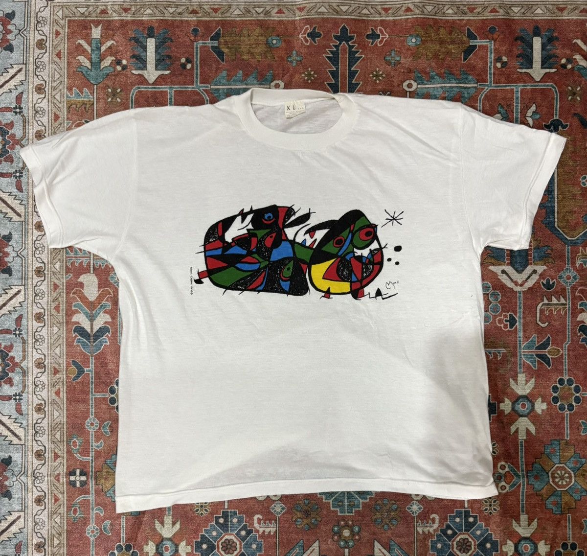 Vintage 90s Joan Miro Vintage Art Tee Hoodie, Sweatshirt | FlexRushtees.com