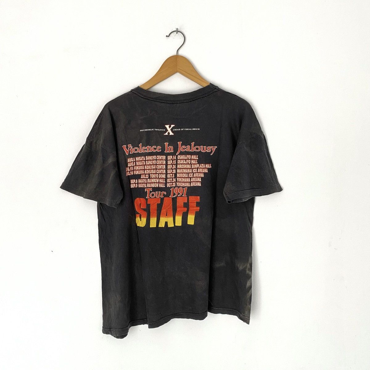 Vintage X Japan Tour 1991 Staff T Shirt Hoodie, Sweatshirt | FlexRushtees.com