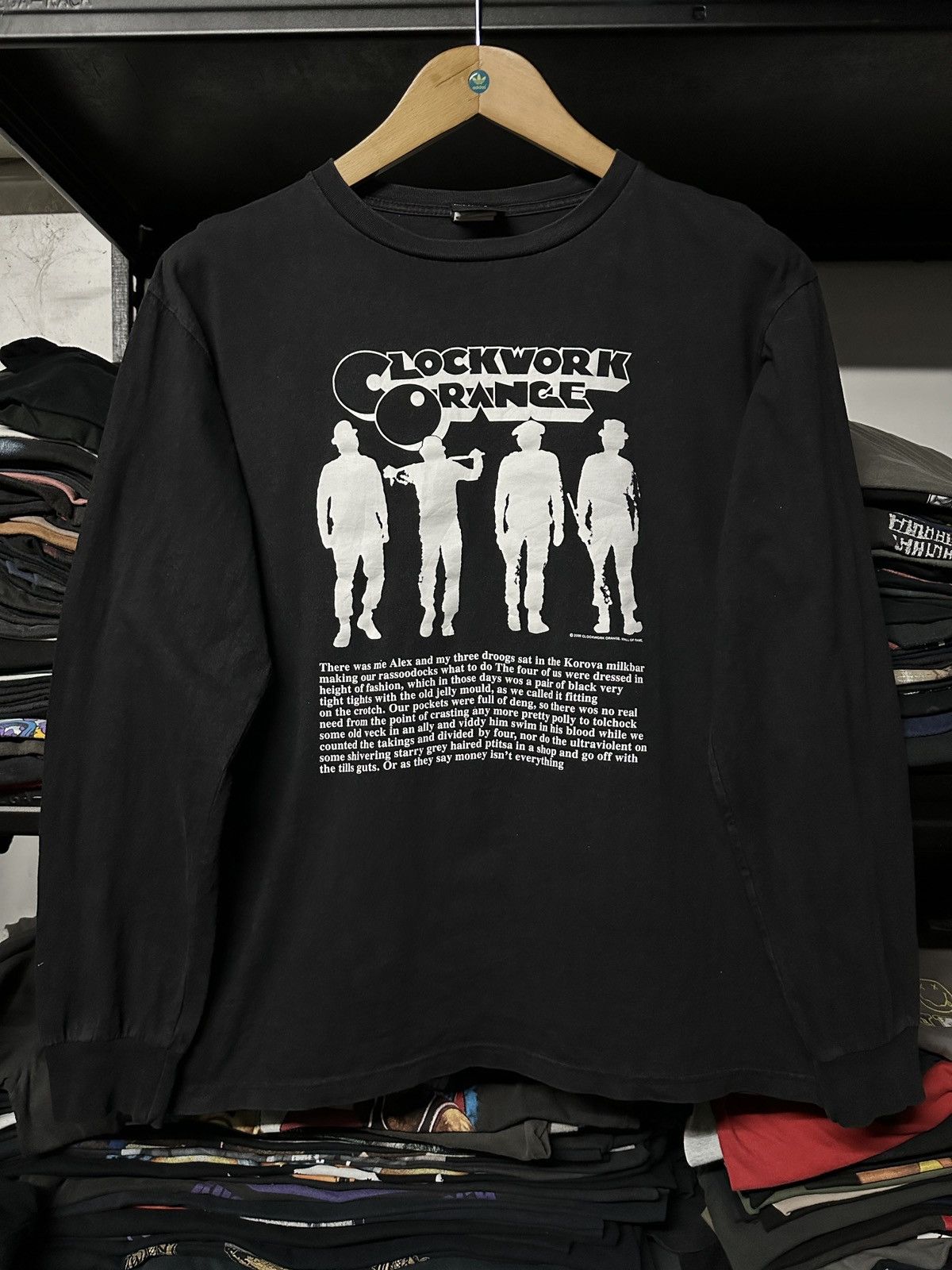 Vintage Movie Clockwork Orange Boxy Booteg Faded Tee Hoodie, Sweatshirt | FlexRushtees.com