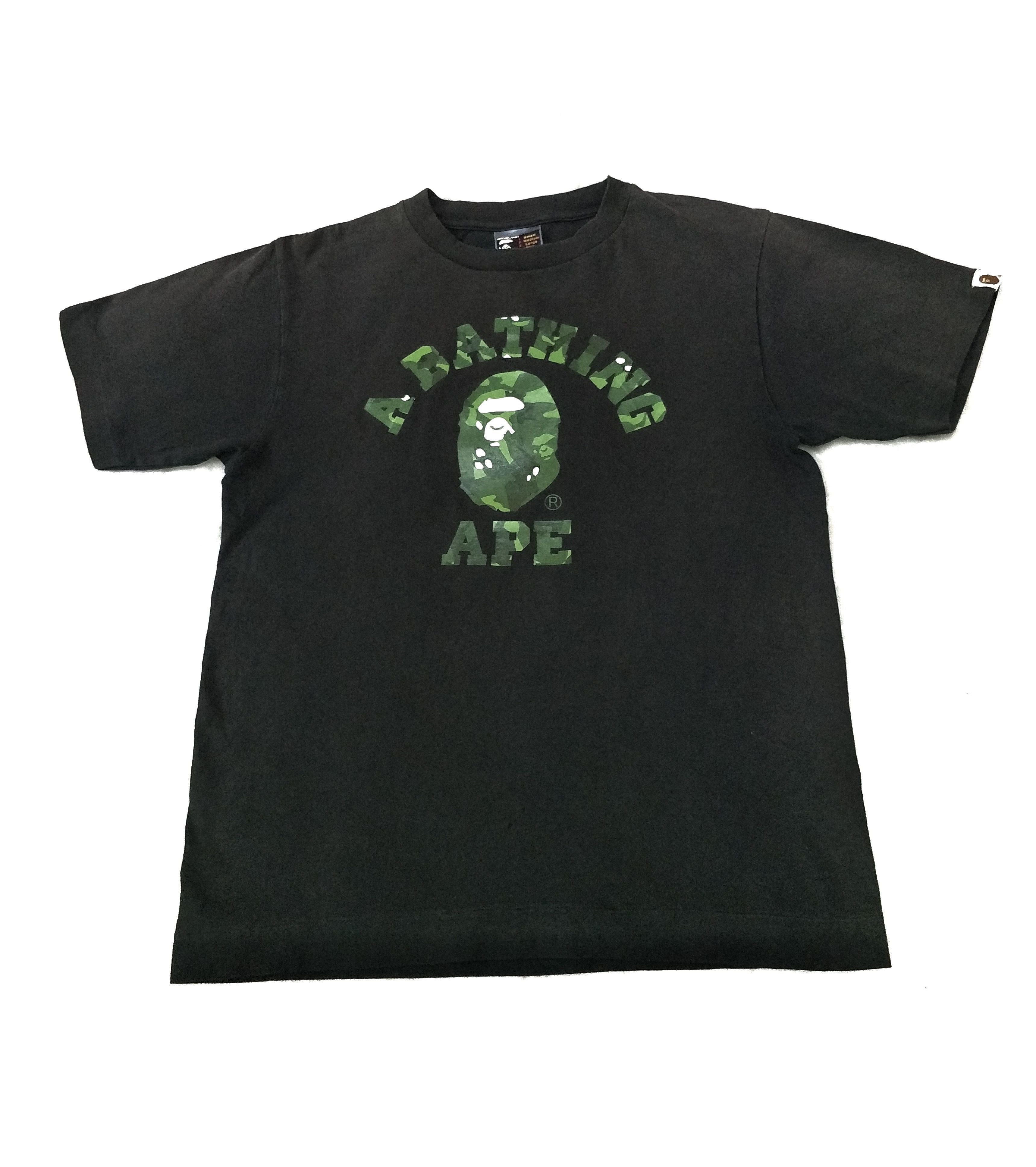 Bape 1st Camo College Tee Ideograpeh Vintage Hoodie, Sweatshirt | FlexRushtees.com