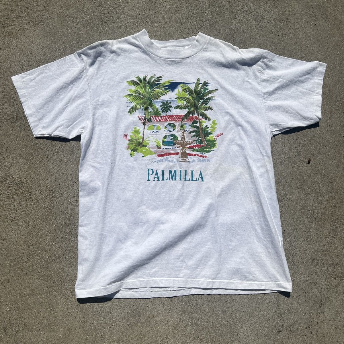 Vintage 90s Palmilla Mexico Tourist Nature Art Tee Hoodie, Sweatshirt | FlexRushtees.com