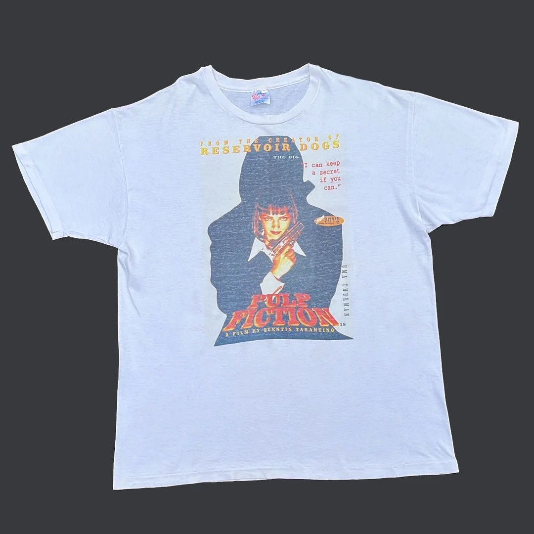 Hanes Pulp Fiction 94 90s Vtg Tarantino Movie Cannes Rare T Shirt Hoodie, Sweatshirt | FlexRushtees.com
