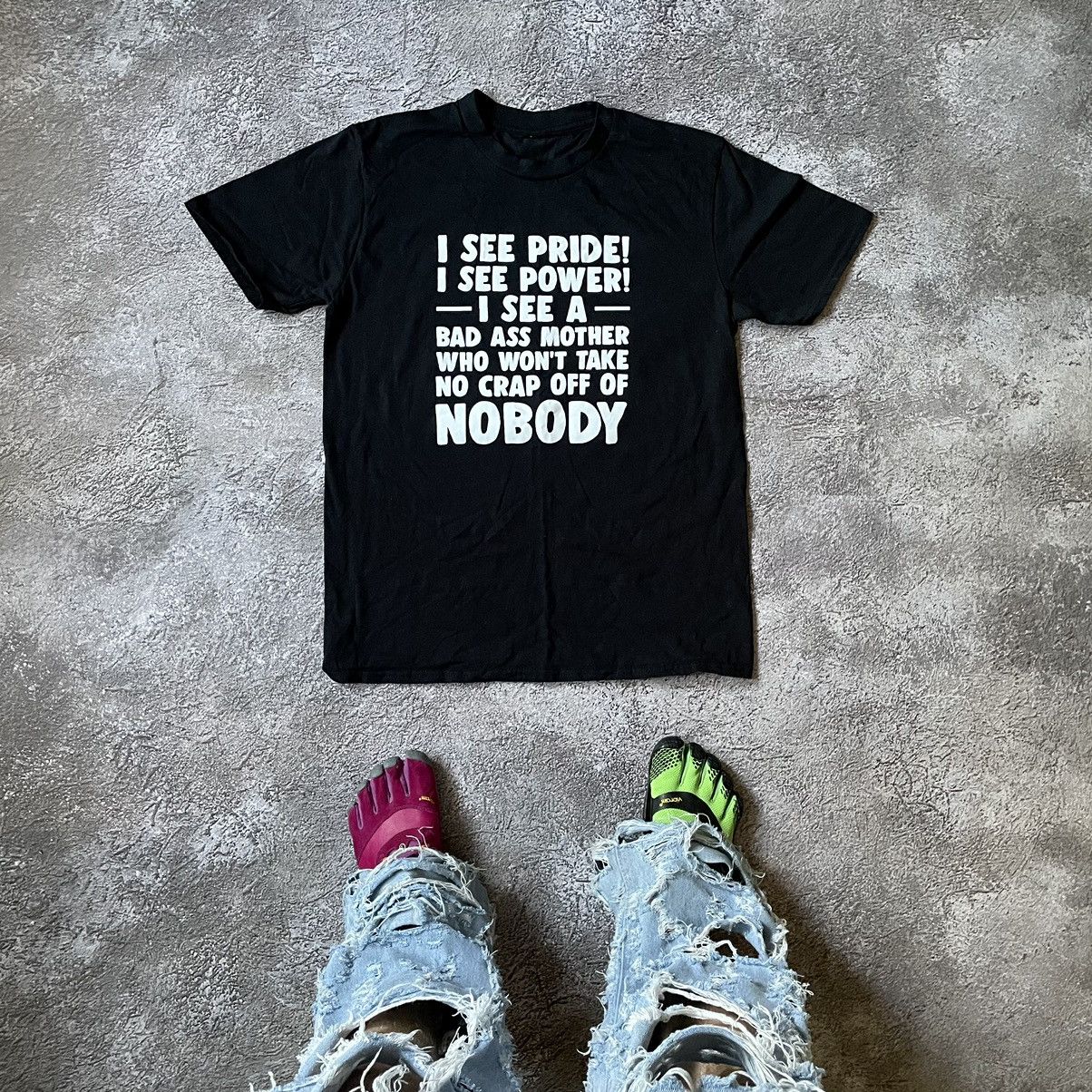 Vintage Y2k Bad Ass Mother Crap Funny Slogan Tee Hoodie, Sweatshirt | FlexRushtees.com
