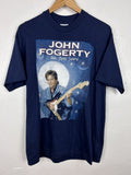 Band Tees 90s Vintage John Fogerty 1997 European Tour T Shirt In Blue Hoodie, Sweatshirt | FlexRushtees.com