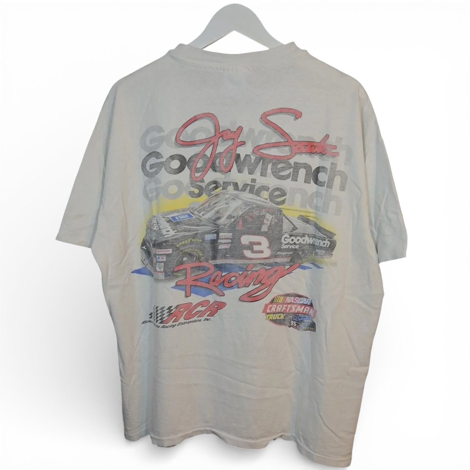 Vintage 90s Nascar Jim Sauter Graphic Logo Racing Tee Shirt Hoodie, Sweatshirt | FlexRushtees.com