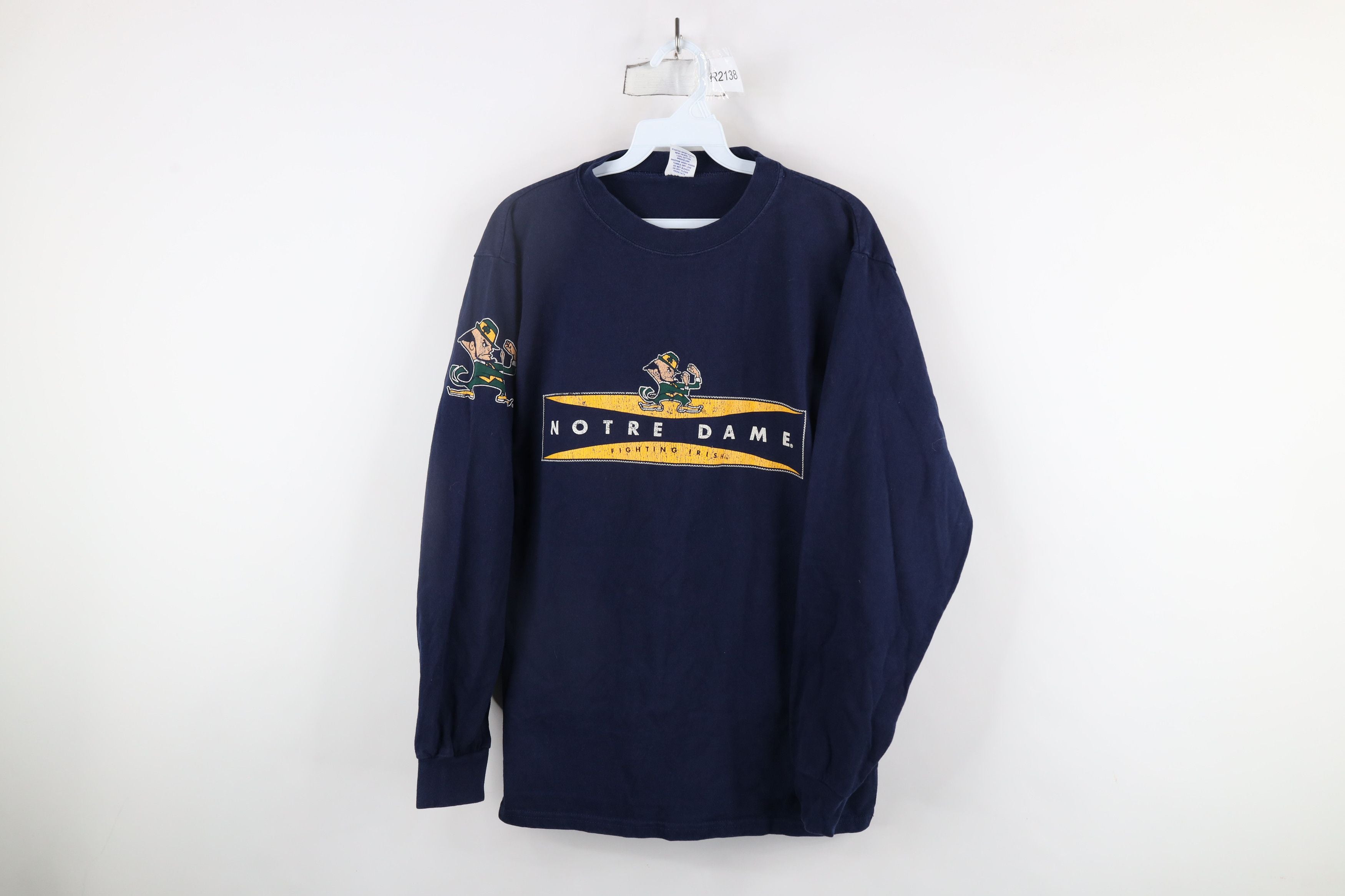 Vintage 90s Starter Dame University Long Sleeve T Shirt Usa