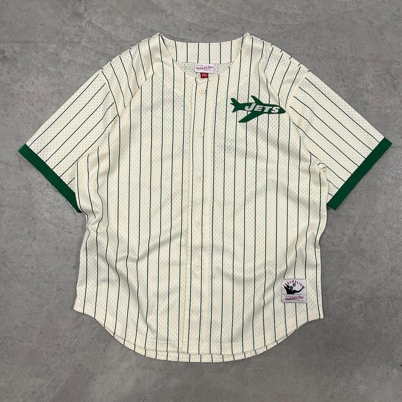 Mitchell Ness New York Jets Mitchell Ness Baseball Jersey
