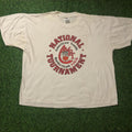 Jerzees Men S Vintage White National Aybt Event Staff Graphic Tee Hoodie, Sweatshirt | FlexRushtees.com